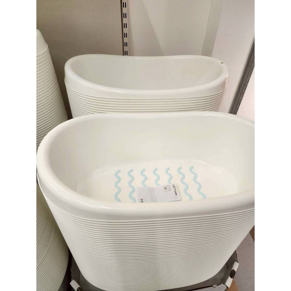 20591577-IKEA LÄTTSAM 嬰兒浴盆 防滑寶寶澡盆 新生兒澡盆 可攜式洗澡桶 寶寶沐浴盆