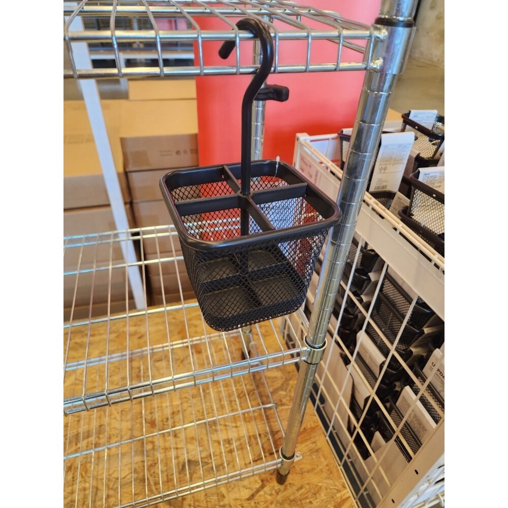 20861486968-IKEA UPPDATERA 掛勾收納籃 鐵質