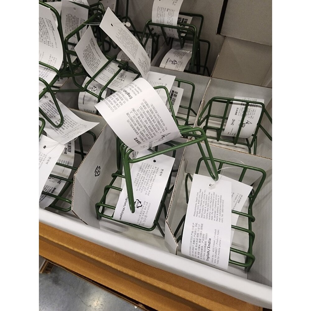 IKEA KRUBBET 手機架, 黑色, 10x12x10 公分 鐵質-圖片-3