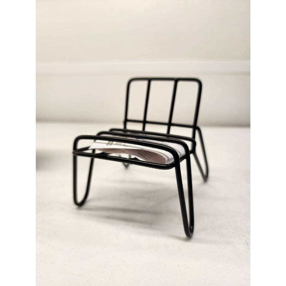 21282863127-IKEA KRUBBET 手機架, 黑色, 10x12x10 公分 鐵質