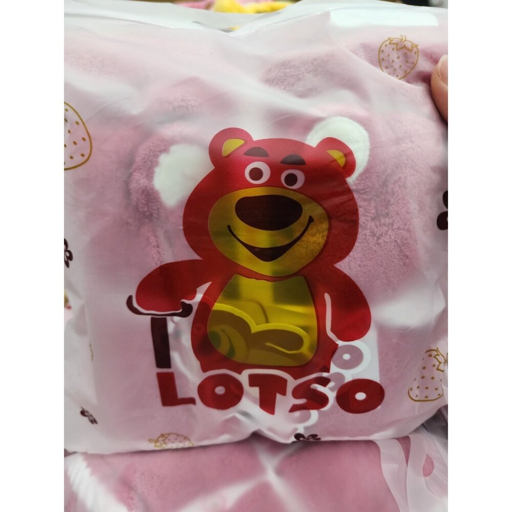 22213891764-草莓熊毛巾浴巾套組 大小毛巾皆有 送禮自用都可愛 被子 毯子