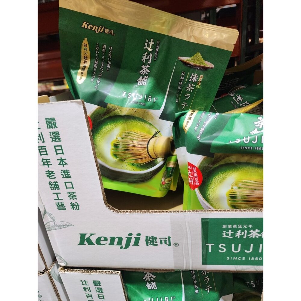 25263835853-好市多 健司 辻利抹茶奶茶沖泡飲 22公克/單入