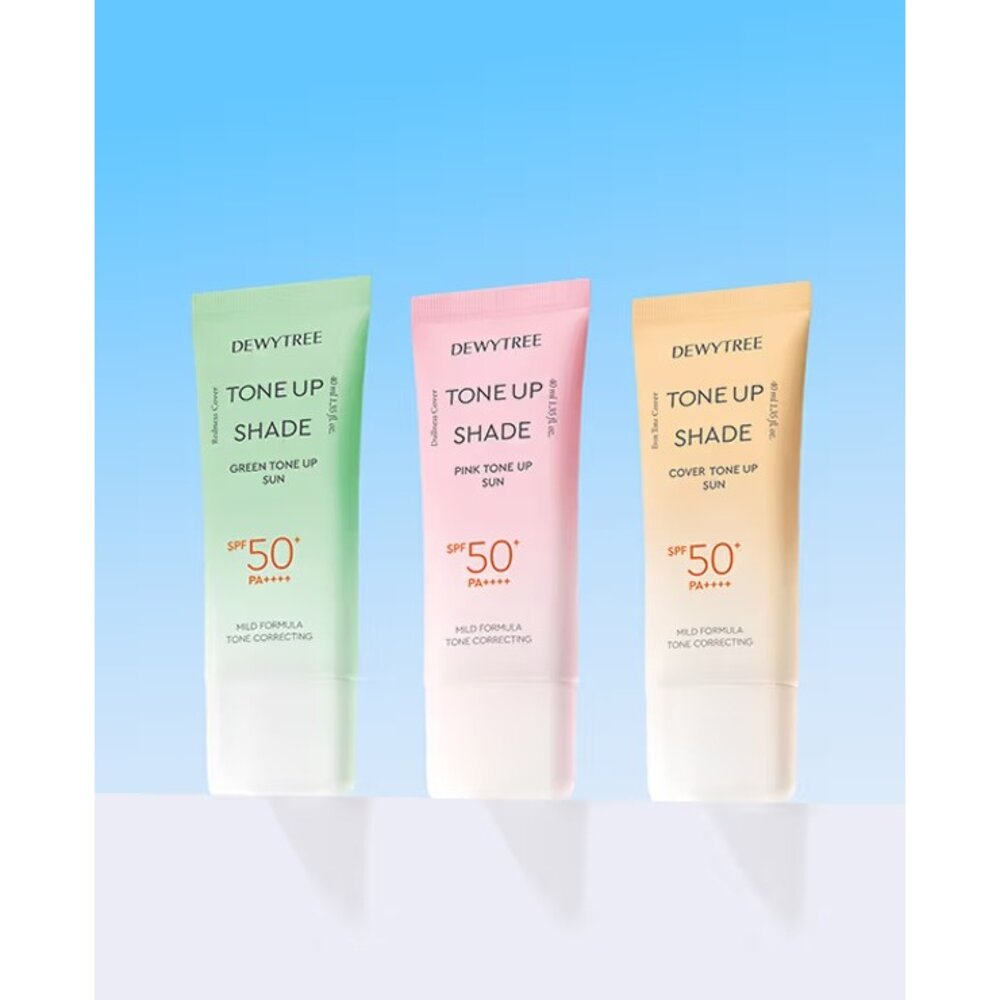 25496140902-韓國大創 【DEWYTREE】遮瑕潤色防曬乳 SPF50+ PA++++｜三色可選｜綠色粉色膚色｜隔離潤色一瓶搞定