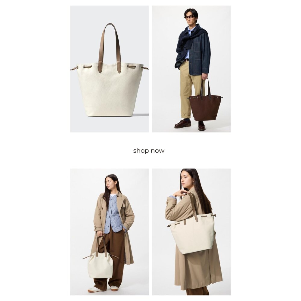 260509172828-UNIQLO 男女適用 帆布托特包｜大容量肩背包｜日系簡約通勤包｜學生上課包｜百搭托特包