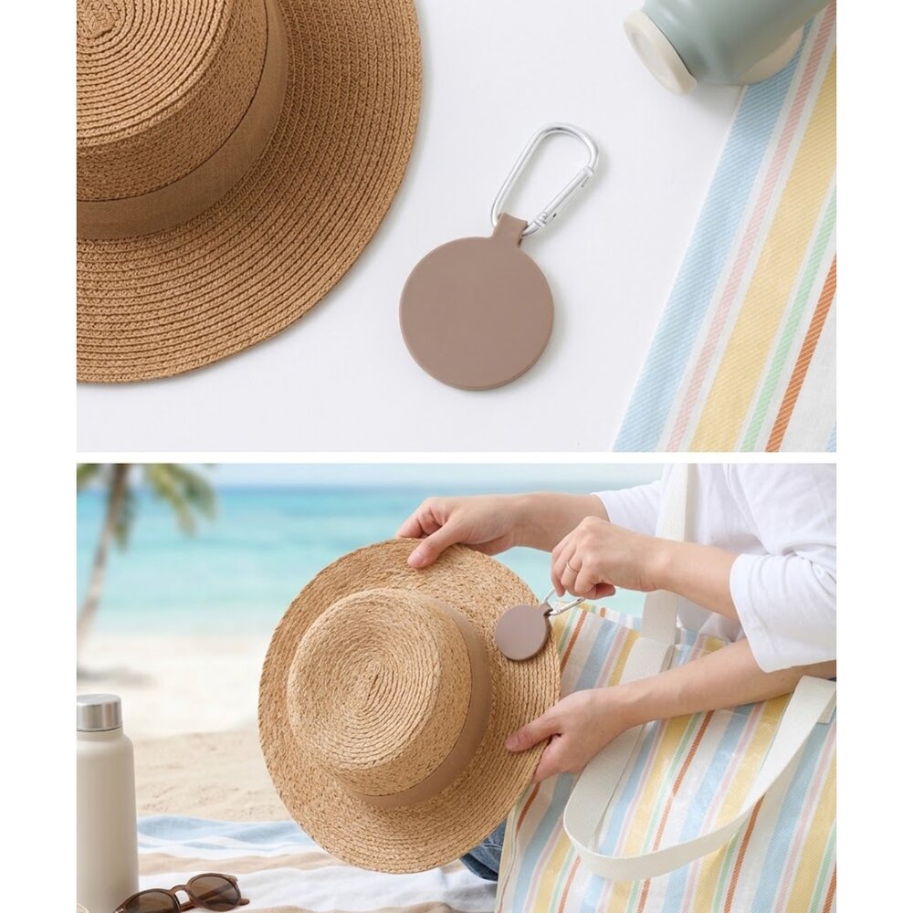  3COINS 磁吸式帽子夾｜防掉帽夾｜遮陽帽固定夾｜包包掛帽配件｜旅行戶外小物