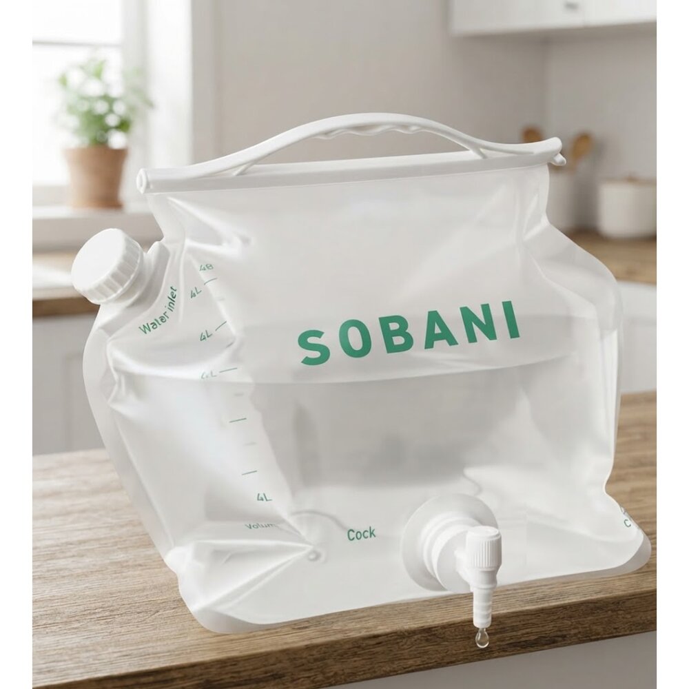  3COINS 8L給水袋｜SOBAＮI｜折疊水袋｜露營用水袋｜戶外儲水袋｜野餐露營必備