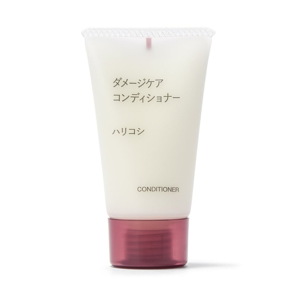 27189456903-日本代購 無印良品 植萃損傷修護潤髮乳｜彈力補水ハリコシ｜護色抗斷髮｜乾燥髮救星30G