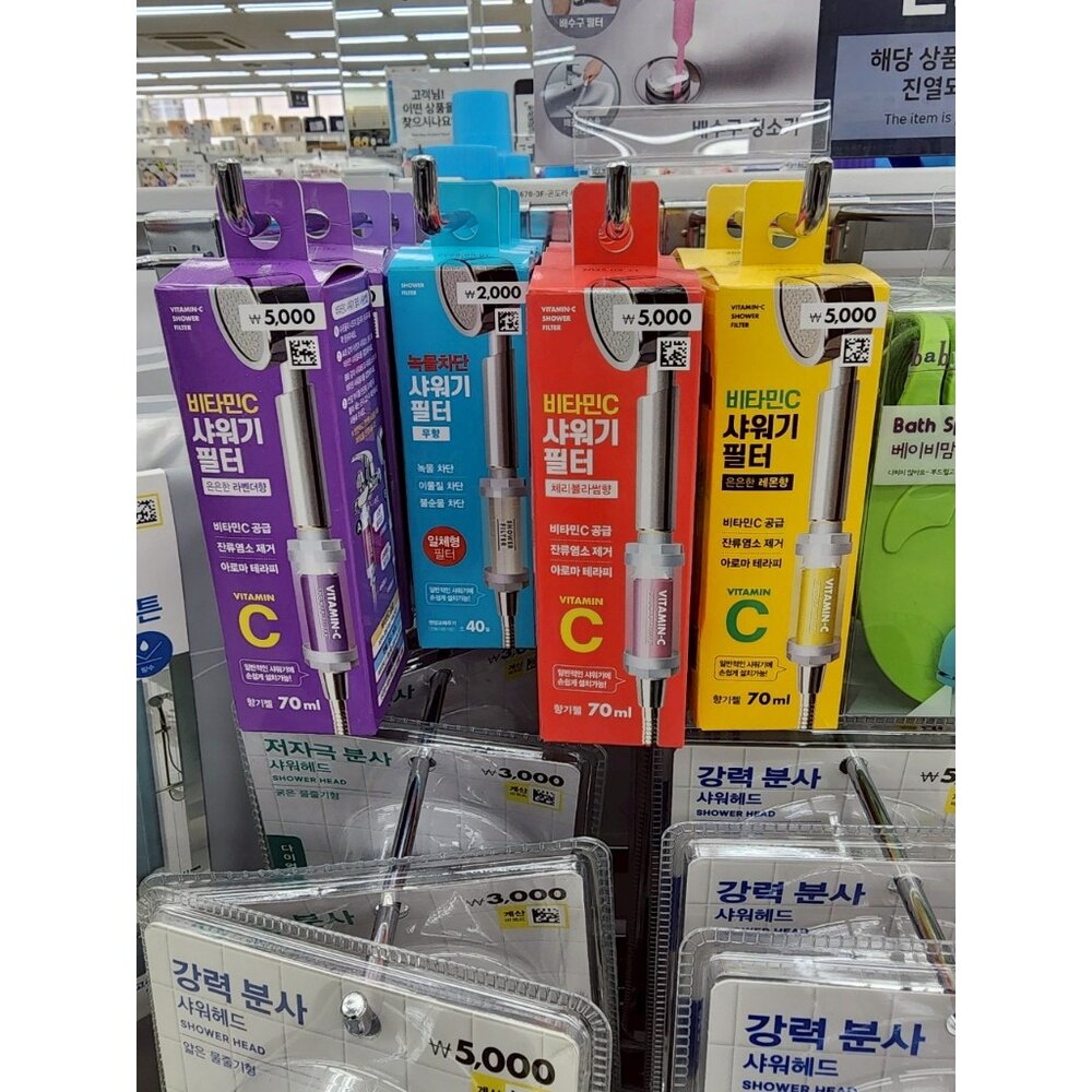 28540034454-韓國大創 維他命C沐浴濾芯 香氛淨水器 蓮蓬頭濾心 洗澡也要香噴噴 檸檬/櫻花/薰衣草