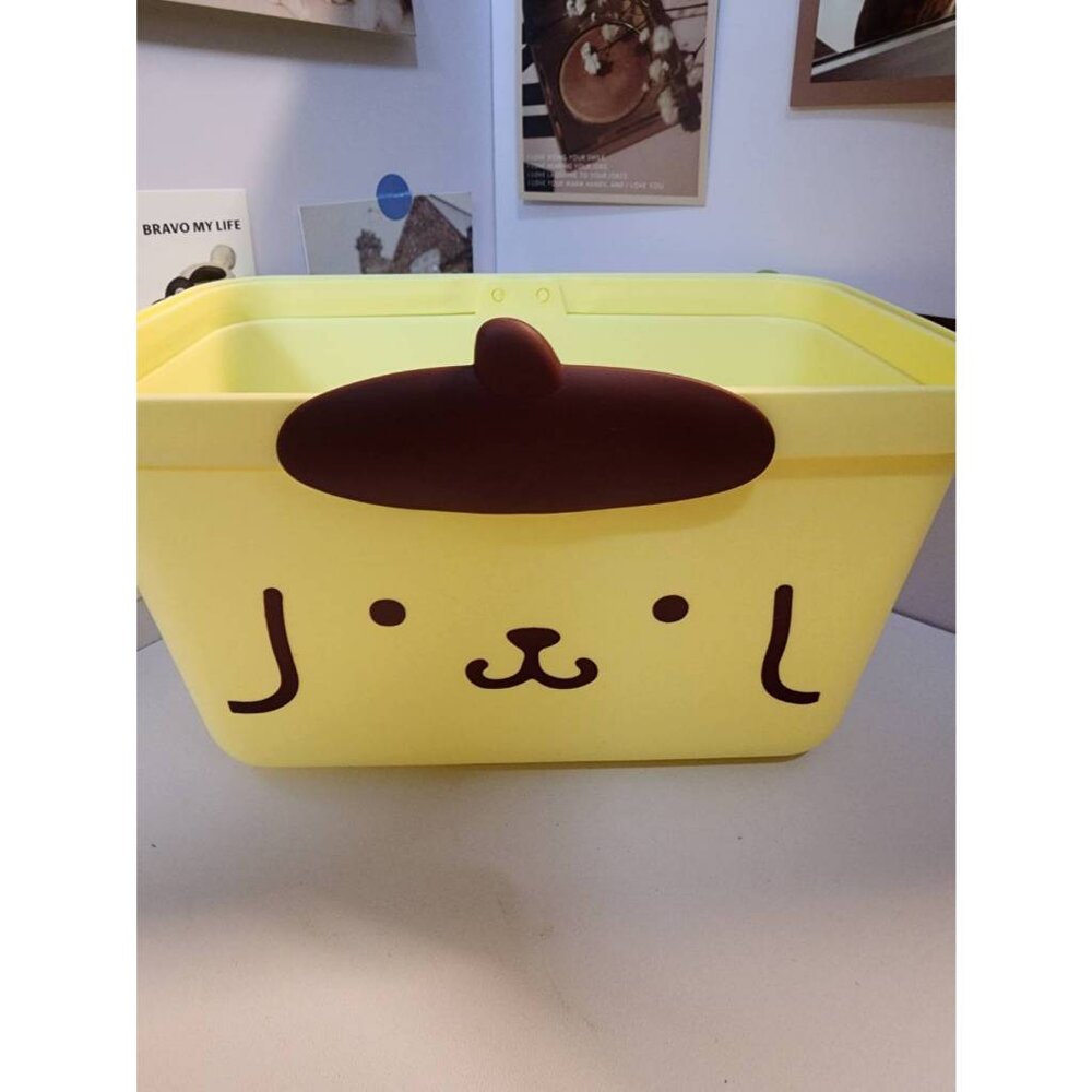 42668061903-名創優品 【Sanrio正版】可愛造型置物籃/收納籃 Hello Kitty 美樂蒂 布丁狗 大耳狗 浴室收納 廚房收納