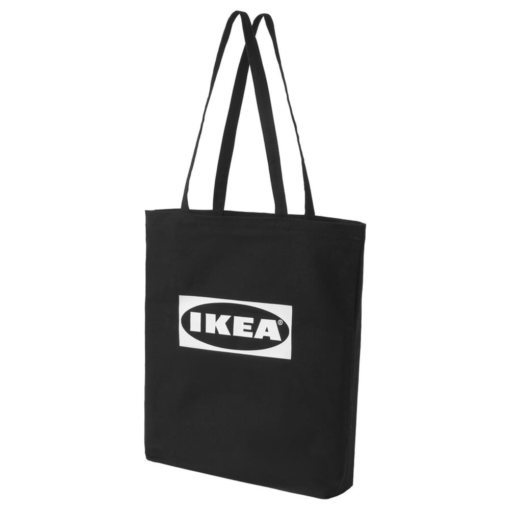 IKEA LOGGA 托特包 帆布袋 購物袋 肩背包 質感手提袋 環保袋 出遊上班通勤皆可用-圖片-2