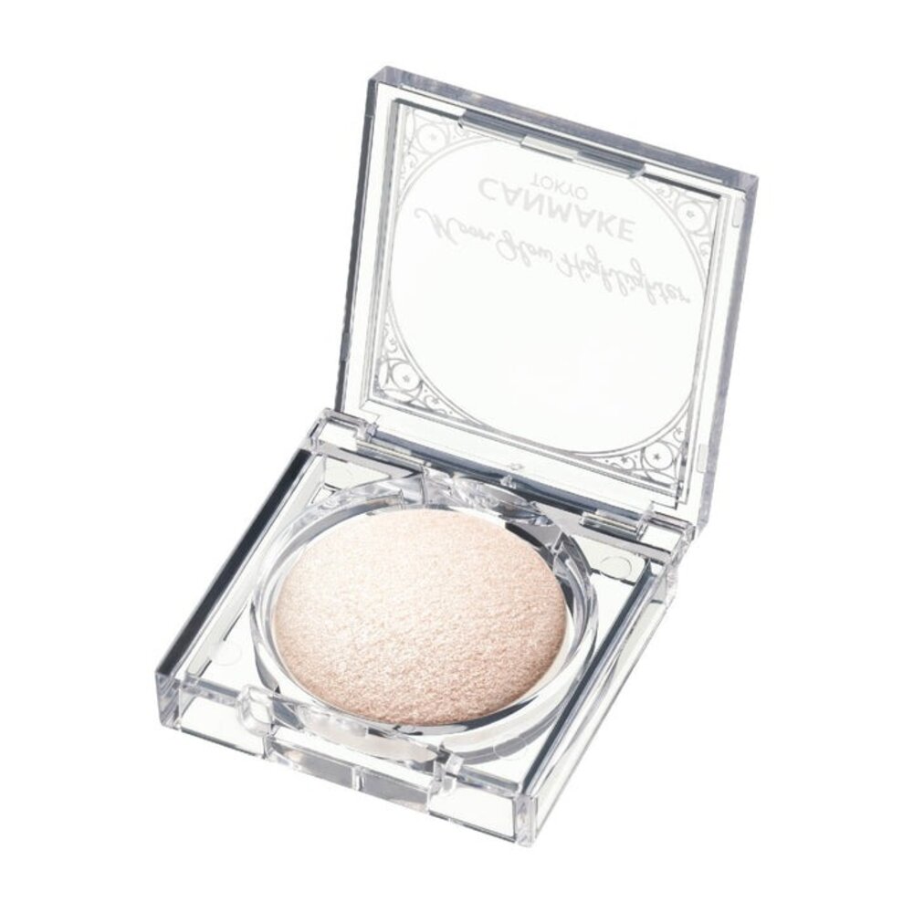 日本彩妝 CANMAKE 月光打亮餅|Moon Glow Highlighter|自然光澤不顯毛孔|日系高光推薦-圖片-1
