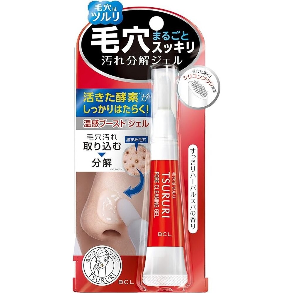 43650436131-日本代購 Tsururi 毛孔污垢分解 15克 溫感酵素凝膠比