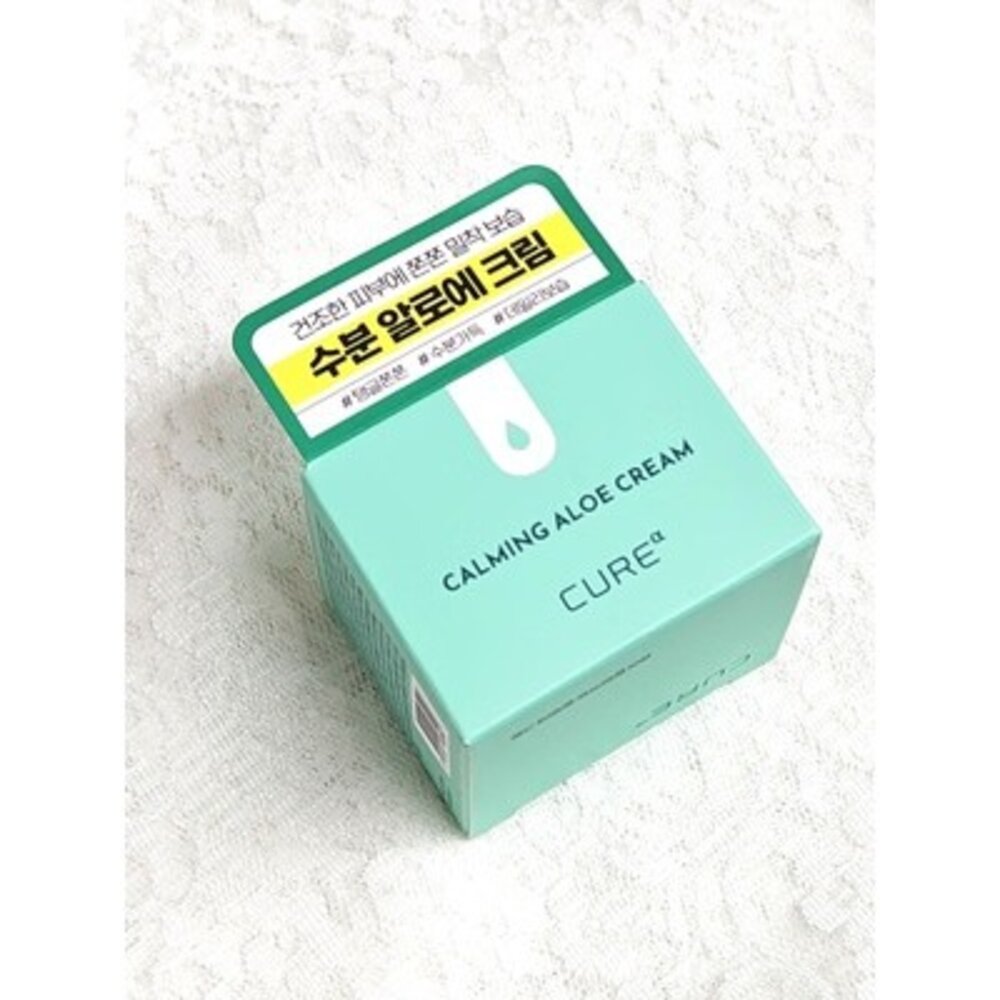 44702841090-韓國大創 Cure Alpha Calming 蘆薈鎮靜霜 50g｜舒緩保濕・敏弱肌救星・修護穩定膚況