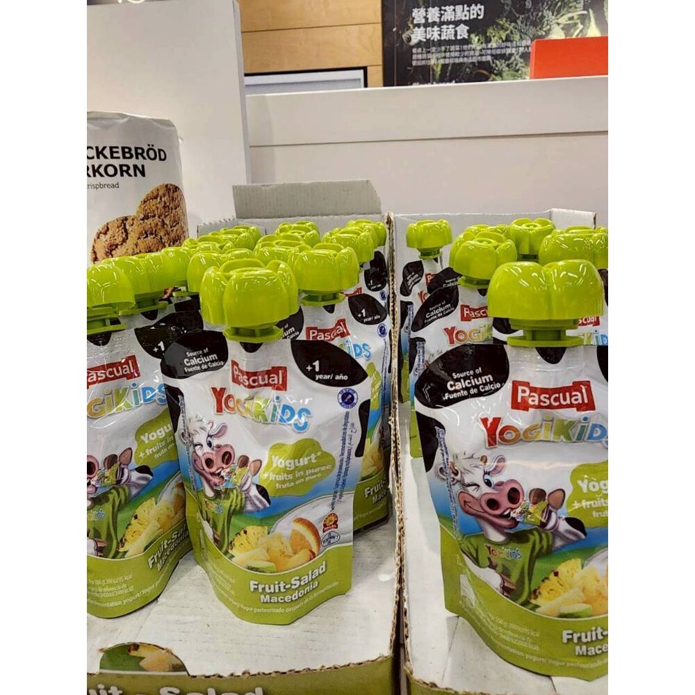 50100132483-IKEA Pascual Yogikids 西班牙優格泥 草莓 綜合水果 兒童優格果泥