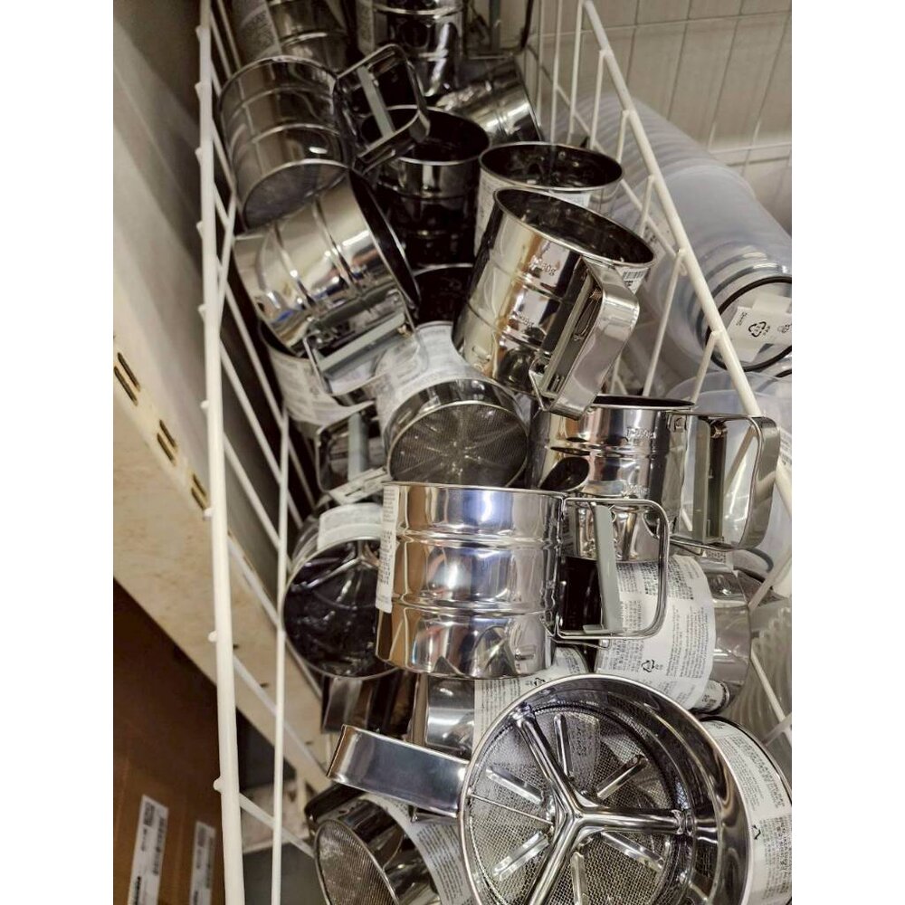 IKEA IDEALISK 篩粉篩 不鏽鋼烘焙篩 麵粉篩 糖粉篩 烘焙器具 烘焙必備-圖片-2