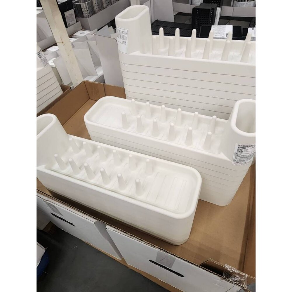 50565949-IKEA STÄMLING 碗盤瀝乾架, 淺乳白色, 48 公分
