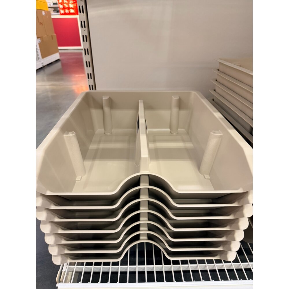 50607100-IKEA SORTERA 隔層收納盒｜米色｜38×45×14cm｜分類收納盒｜抽屜整理盒