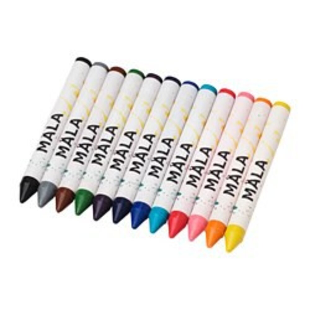 5481119833-IKEA MÅLA 蠟筆 12件組/8件組 兒童文具 文具用品 學校必備