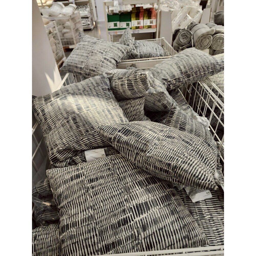 60548370-IKEA JORDKASTANJ 靠枕, 灰色, 40x40 公分