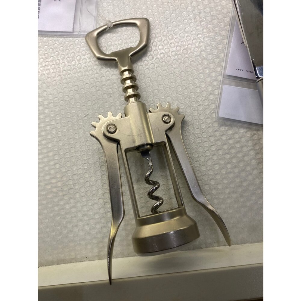80174459-IKEA IDEALISK 酒瓶開瓶器, 銀色鐵