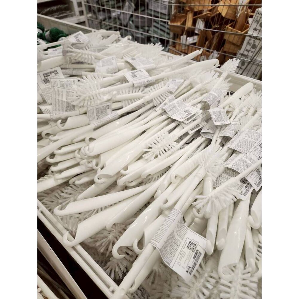80318943-IKEA MEDELVÅG 瓶刷 白色 清潔刷 水壺刷 保溫瓶刷 廚房洗瓶神器