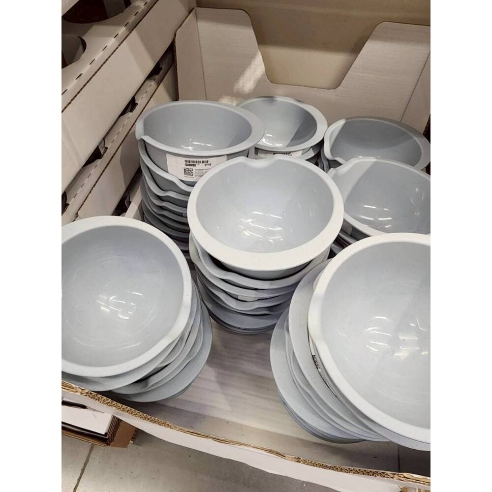 90607438-IKEA PONNYFISK 淺碗 沙拉碗 北歐風餐具 防摔塑膠碗 輕量碗 露營餐具 居家簡約碗