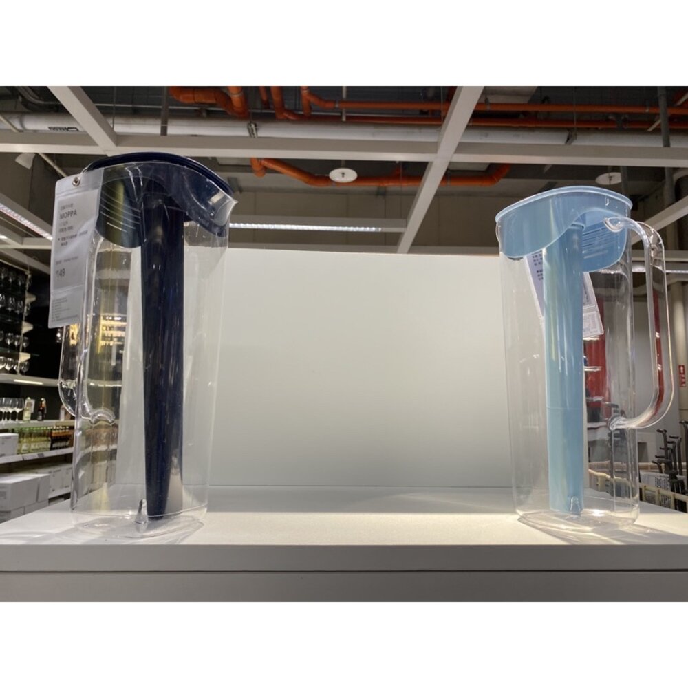 9081412864-IKEA MOPPA 附蓋冷水壺 水瓶