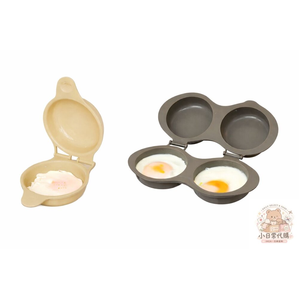 E006-日本 3COINS 微波蛋料理神器｜免開火煎蛋器 早餐神器 蒸蛋盒 懶人料理必備