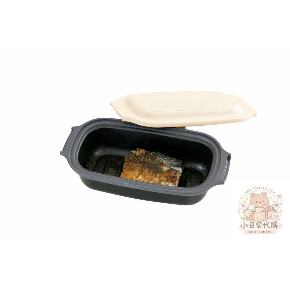 E007-日本3COINS 料理盒 微波料理神器｜一盒6用 煎煮炒蒸 烤魚盒 微波鍋 懶人料理神器
